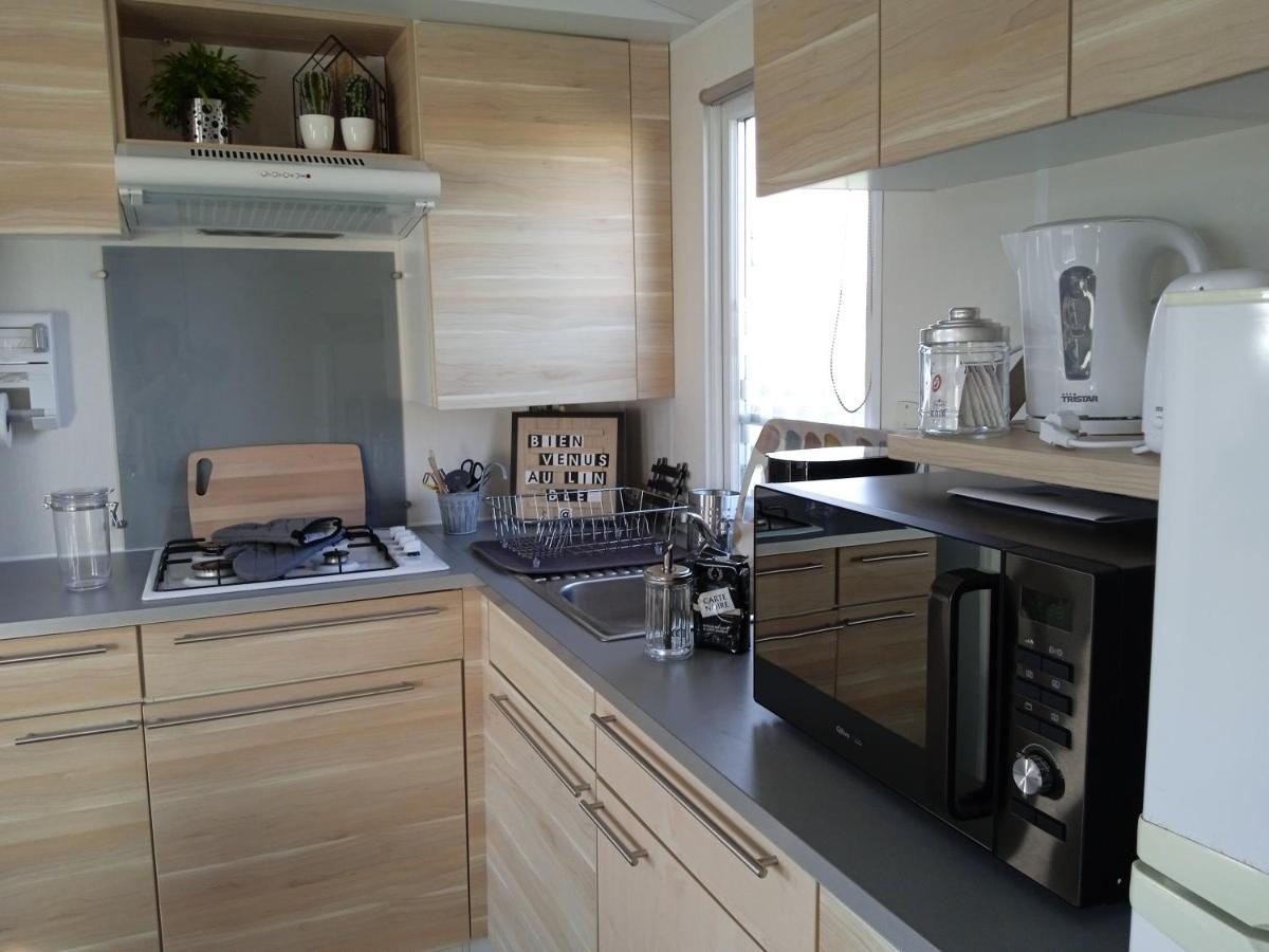 Mobil Home-Les Lins Bleus Biville-sur-Mer Kültér fotó